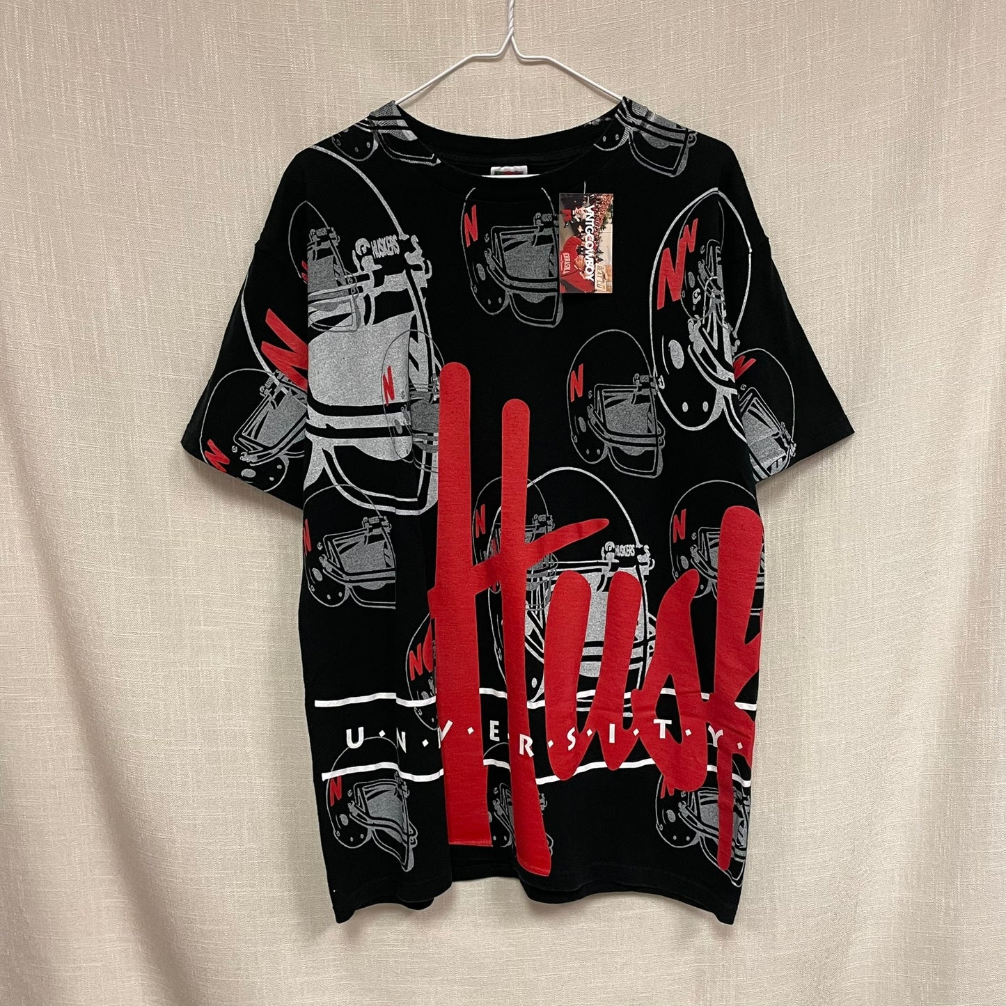 Vintage Nebraska Huskers AOP Shirt L
