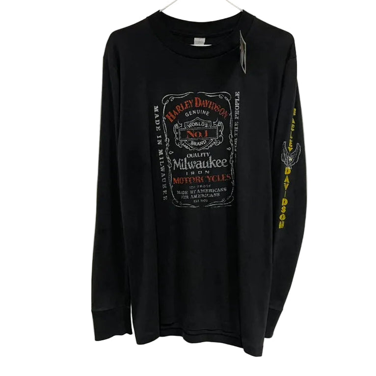 Vintage Harley Davidson x Jack Daniels Long Sleeve Shirt L