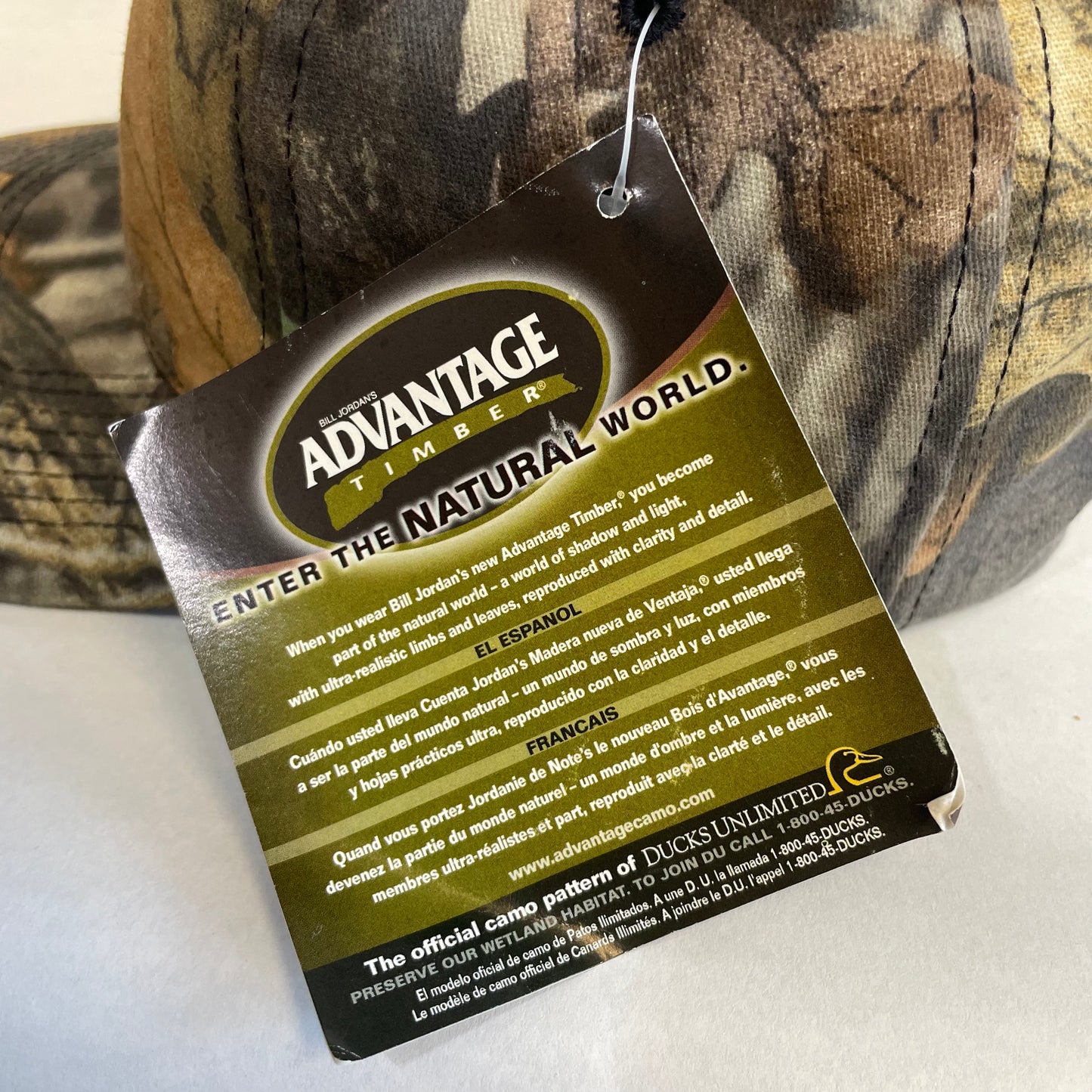 Vintage Miller High Life Beer Advantage Camo Snapback Hat NWT