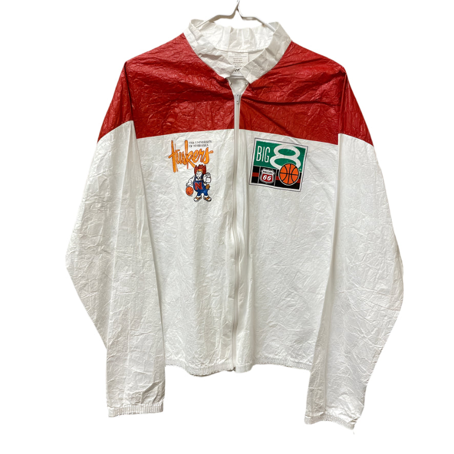 Vintage Nebraska Huskers Big 8 Basketball Jacket XL