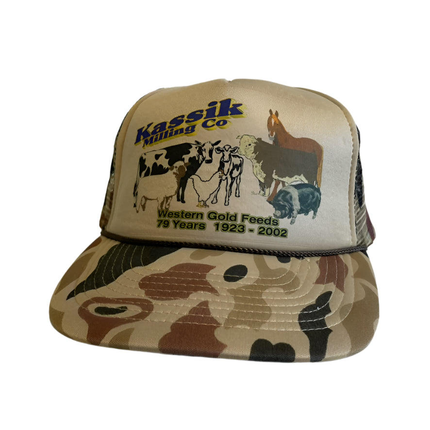 Vintage Kassik Milling Camo Snapback Hat