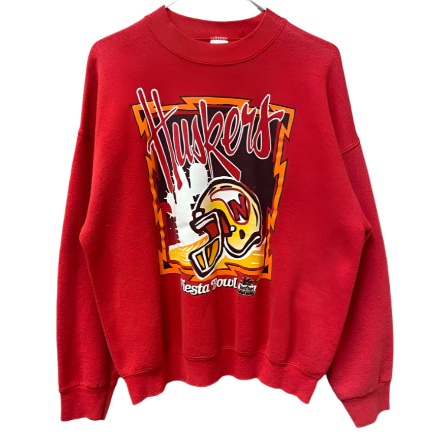 Vintage Nebraska Huskers Tostitos Fiesta Bowl Crewneck L