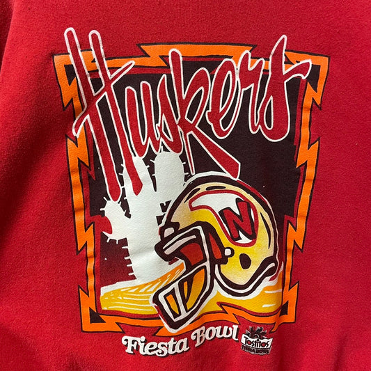 Vintage Nebraska Huskers Tostitos Fiesta Bowl Crewneck L