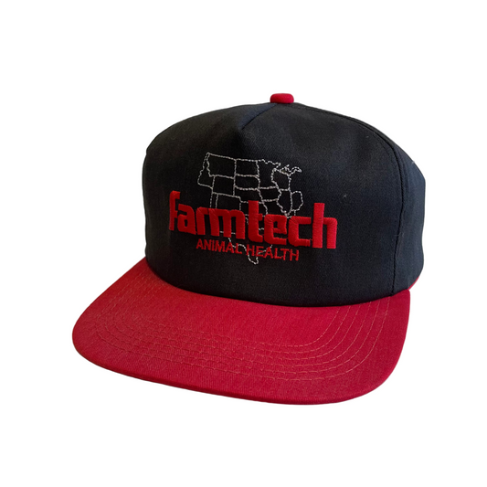 Vintage Farmtech Animal Health Snapback Hat