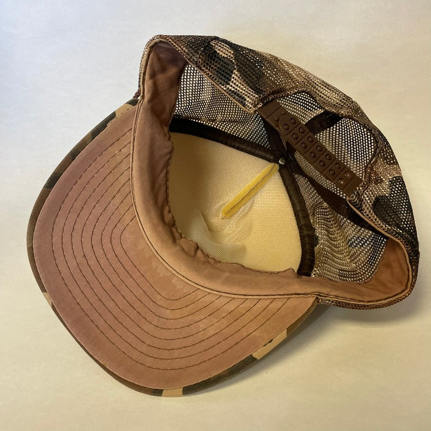 Vintage Bluestem Bait and Tackle Sprague Nebraska Fish Camo Snapback Hat