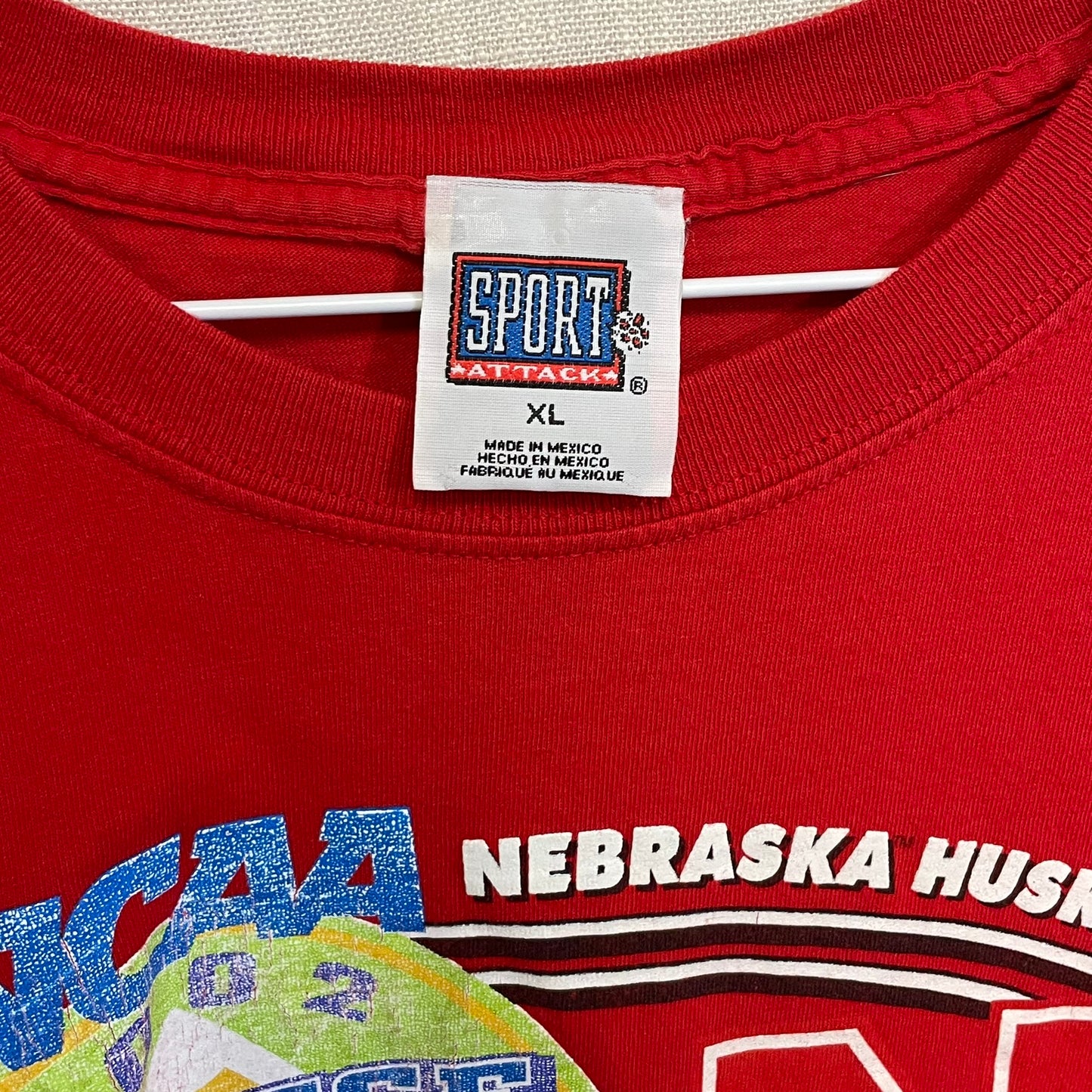 Vintage Nebraska Huskers Baseball 2002 College World Series Shirt XL