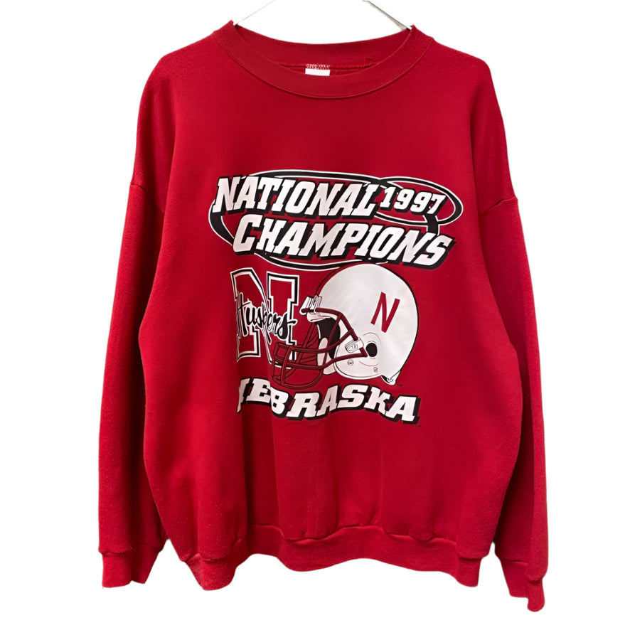 Vintage Nebraska Huskers 1997 National Champions Crewneck XL