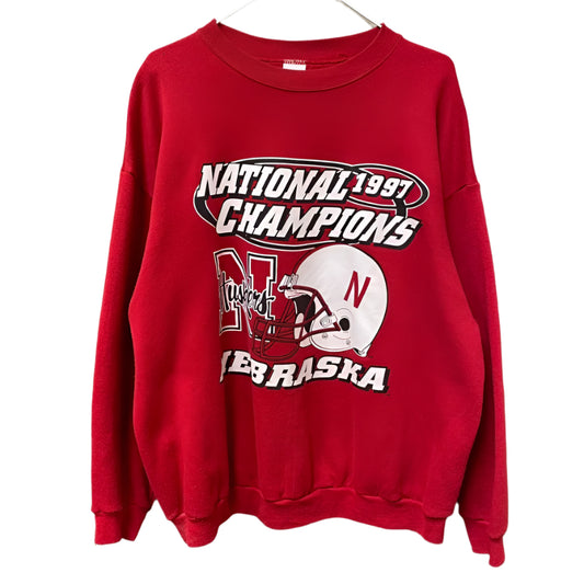 Vintage Nebraska Huskers 1997 National Champions Crewneck XL
