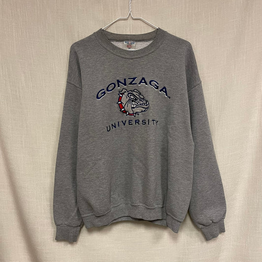 Vintage Gonzaga Bulldogs Crewneck L