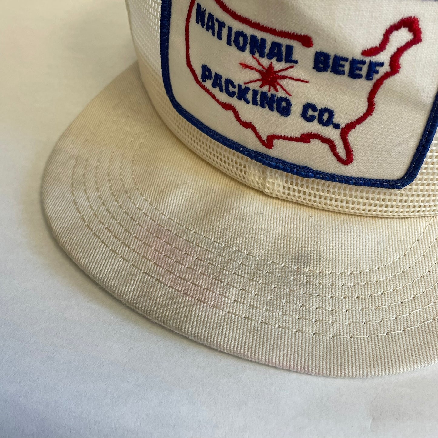Vintage National Beef Packing Co Mesh Snapback Hat