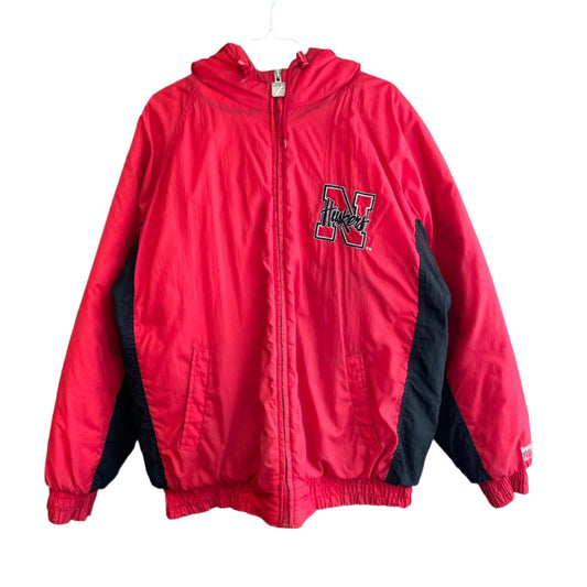 Vintage Nebraska Huskers Puffer Jacket LOGO 7 XL