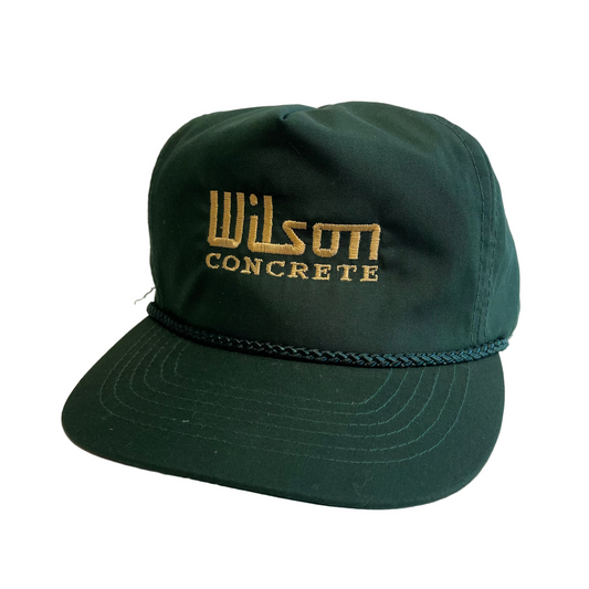 Vintage Wilson Concrete Strapback Hat