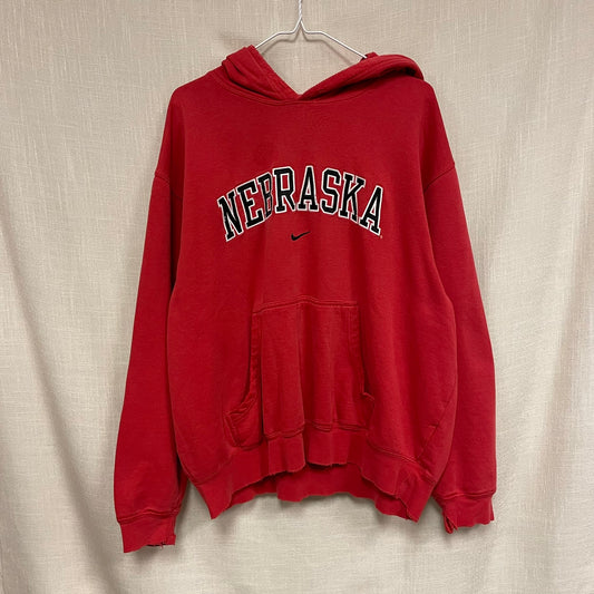 Vintage Nebraska Huskers Nike Hoodie L