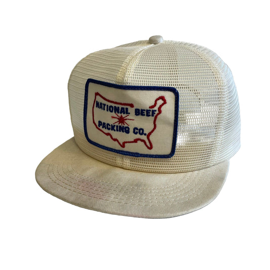 Vintage National Beef Packing Co Mesh Snapback Hat
