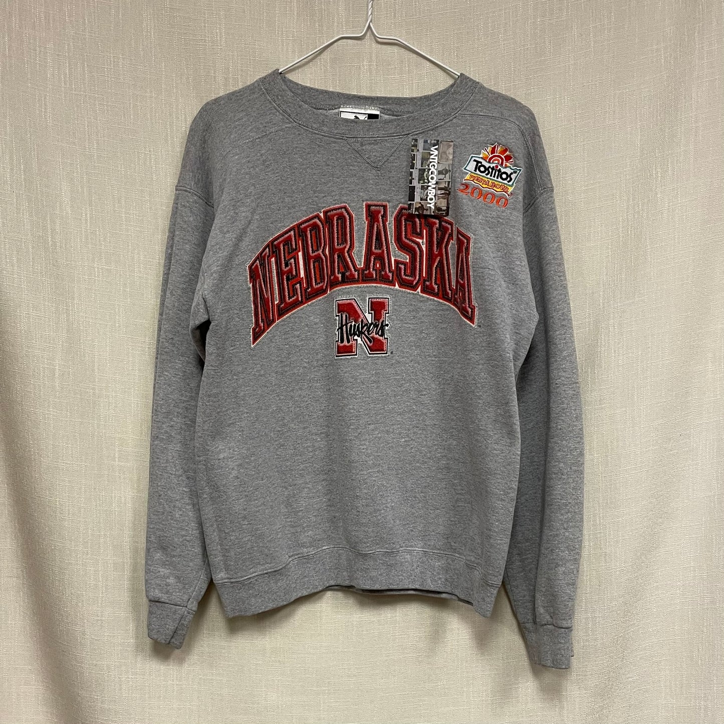 Vintage Nebraska Huskers Tostitos Fiesta Bowl 2000 Crewneck M