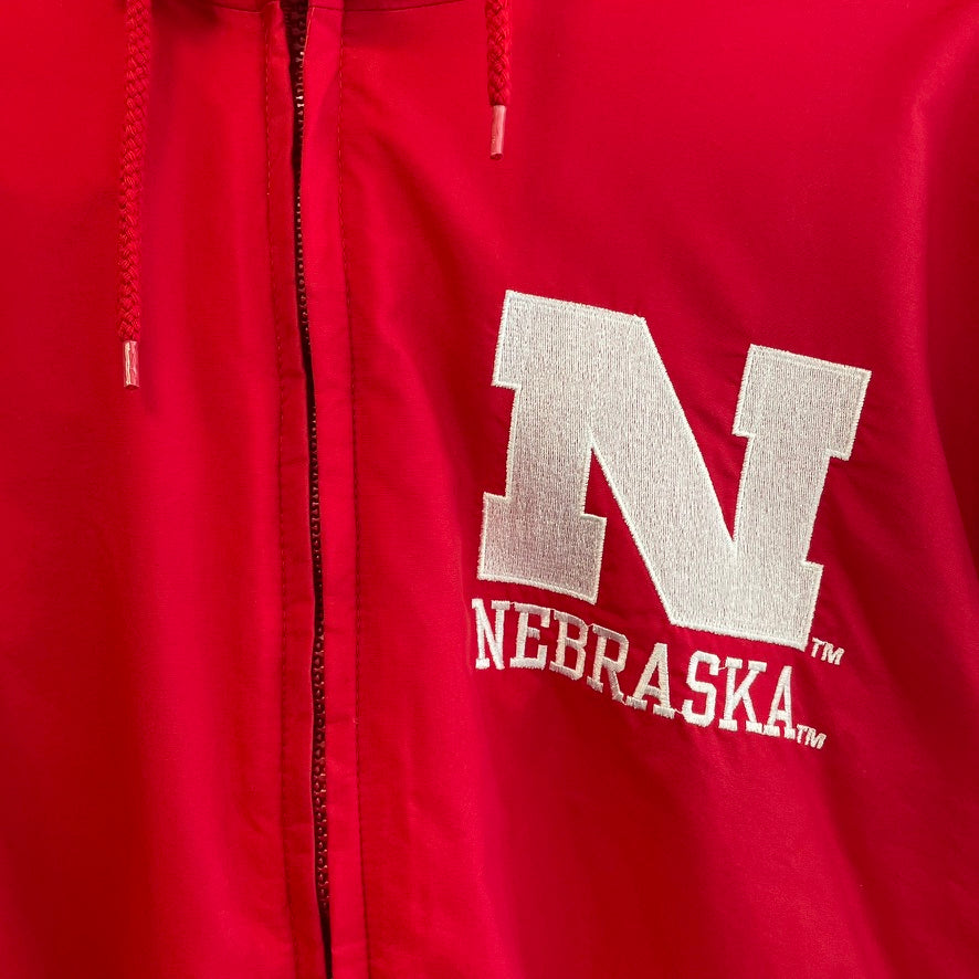 Vintage Nebraska Huskers Logo Athletic Puffer Jacket M