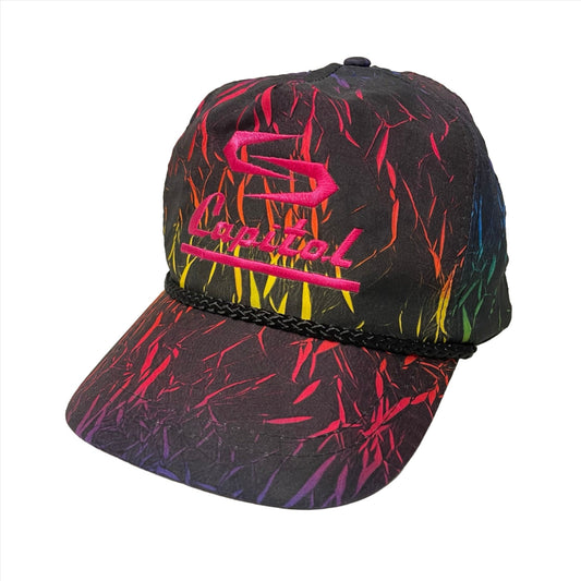 Vintage Capitol Neon Rainbow Snapback