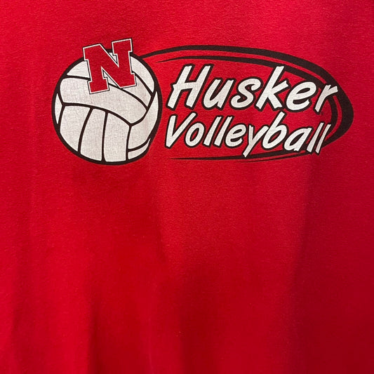 Vintage Nebraska Huskers Volleyball Shirt XL