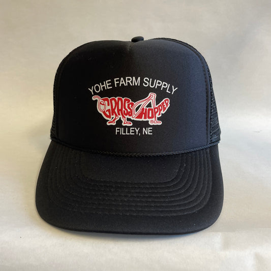 Vintage Grasshopper Yohe Farm Filley Nebraska Snapback Trucker Hat