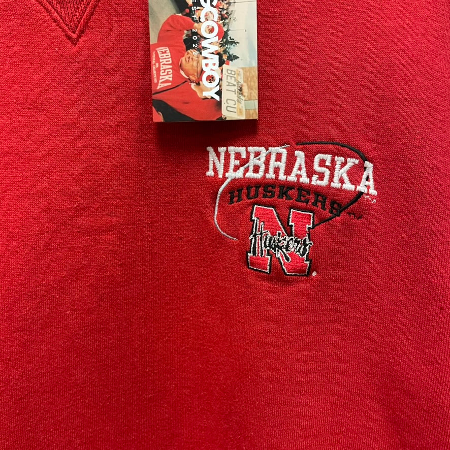 Vintage Nebraska Huskers Crewneck L