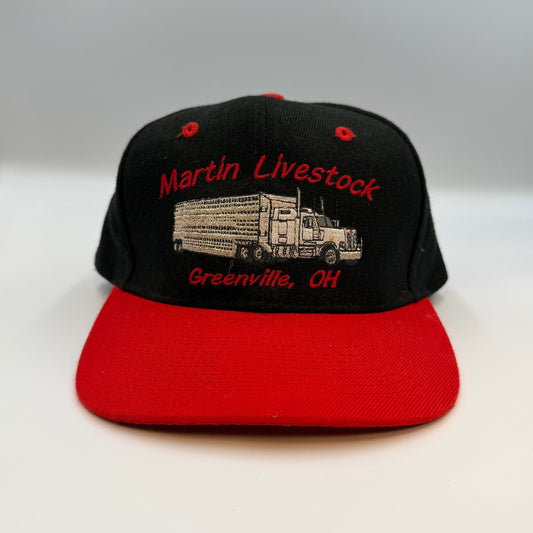 Vintage Martin Livestock Greenville Ohio Snapback hat