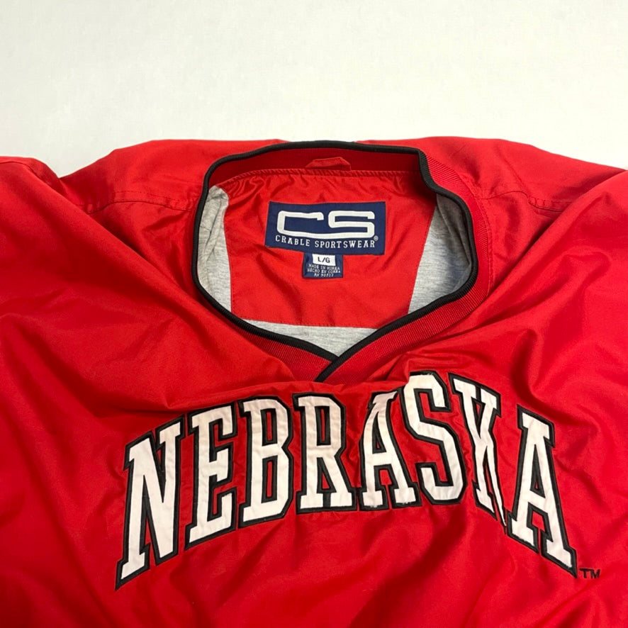 Nebraska Huskers Crable Sportswear Windbreaker L