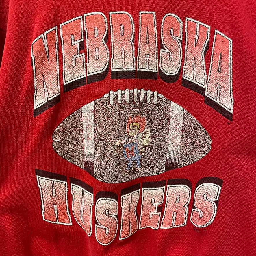 Vintage Nebraska Huskers Herbie Football Crewneck L
