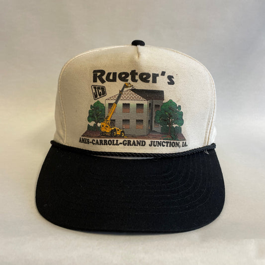 Vintage Rueter's JCB Equipment Iowa Snapback
