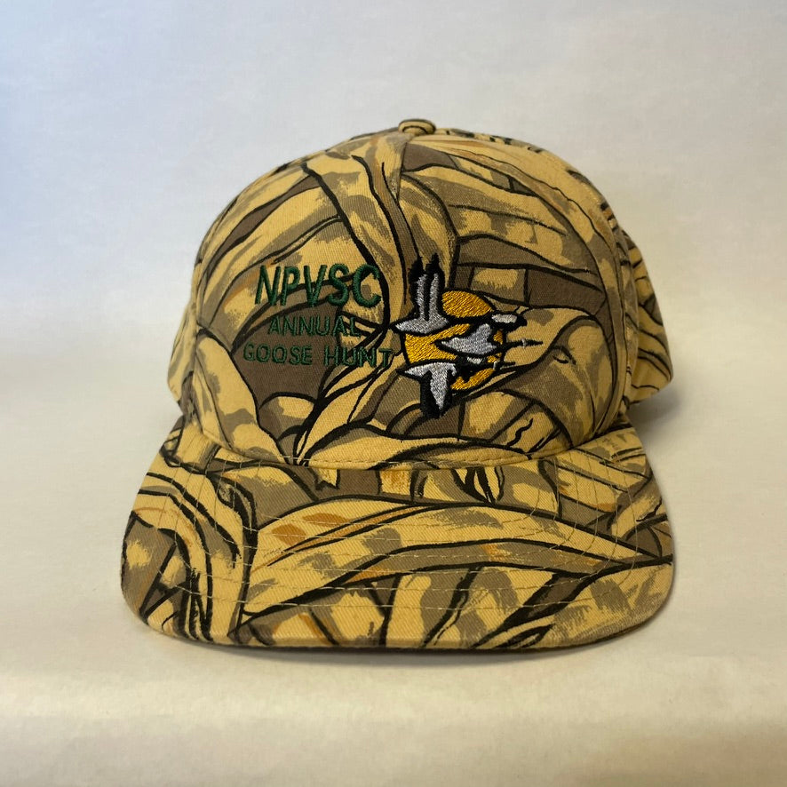 Vintage NPVSC Annual Goose Hunt Camo Snapback Hat