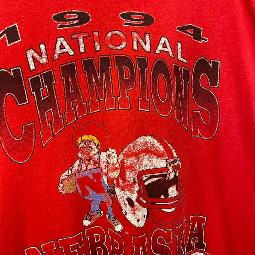 Vintage Nebraska Huskers 1994 National Champions Shirt L