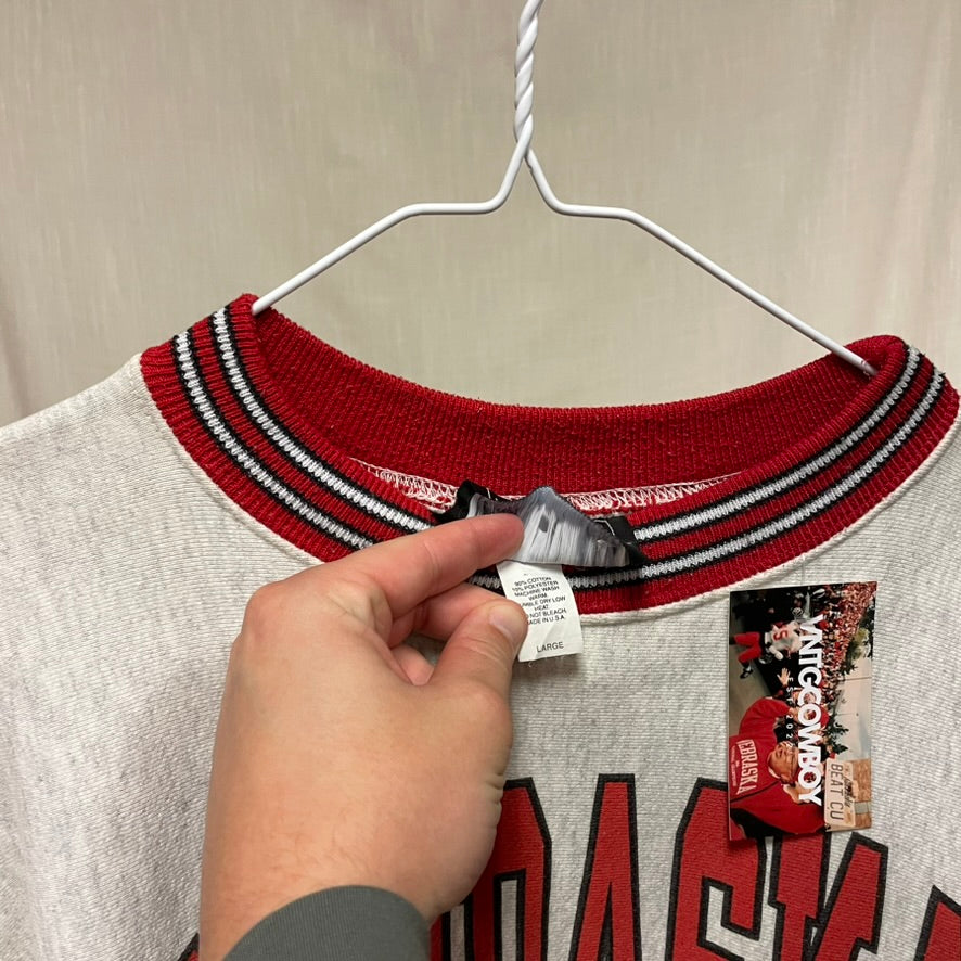 Vintage Nebraska Huskers Crewneck L