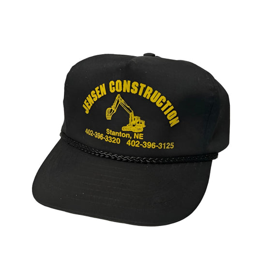 Vintage Jensen Construction Stanton Nebraska Strapback Hat