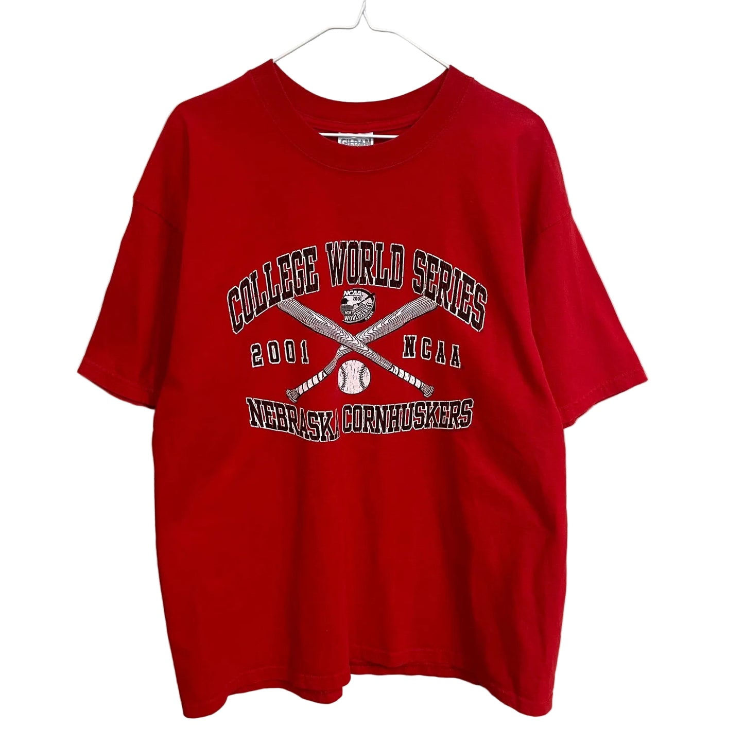 Vintage Nebraska Huskers Baseball 2001 College World Series Shirt XL