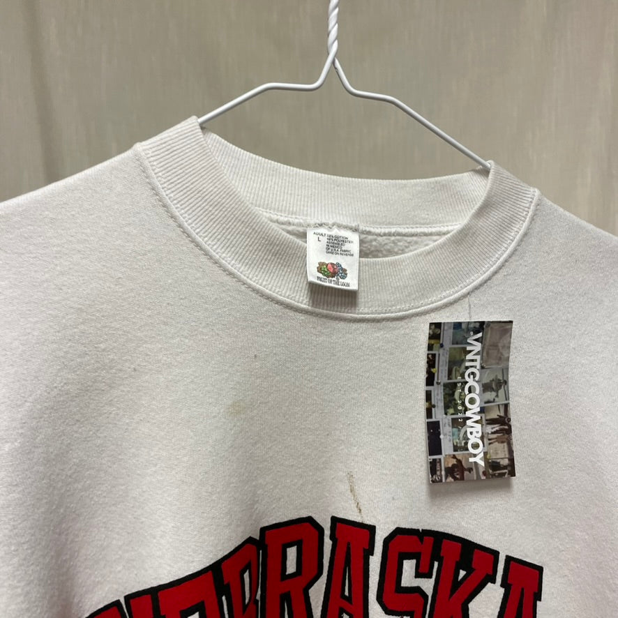 Vintage Nebraska Huskers Crewneck L