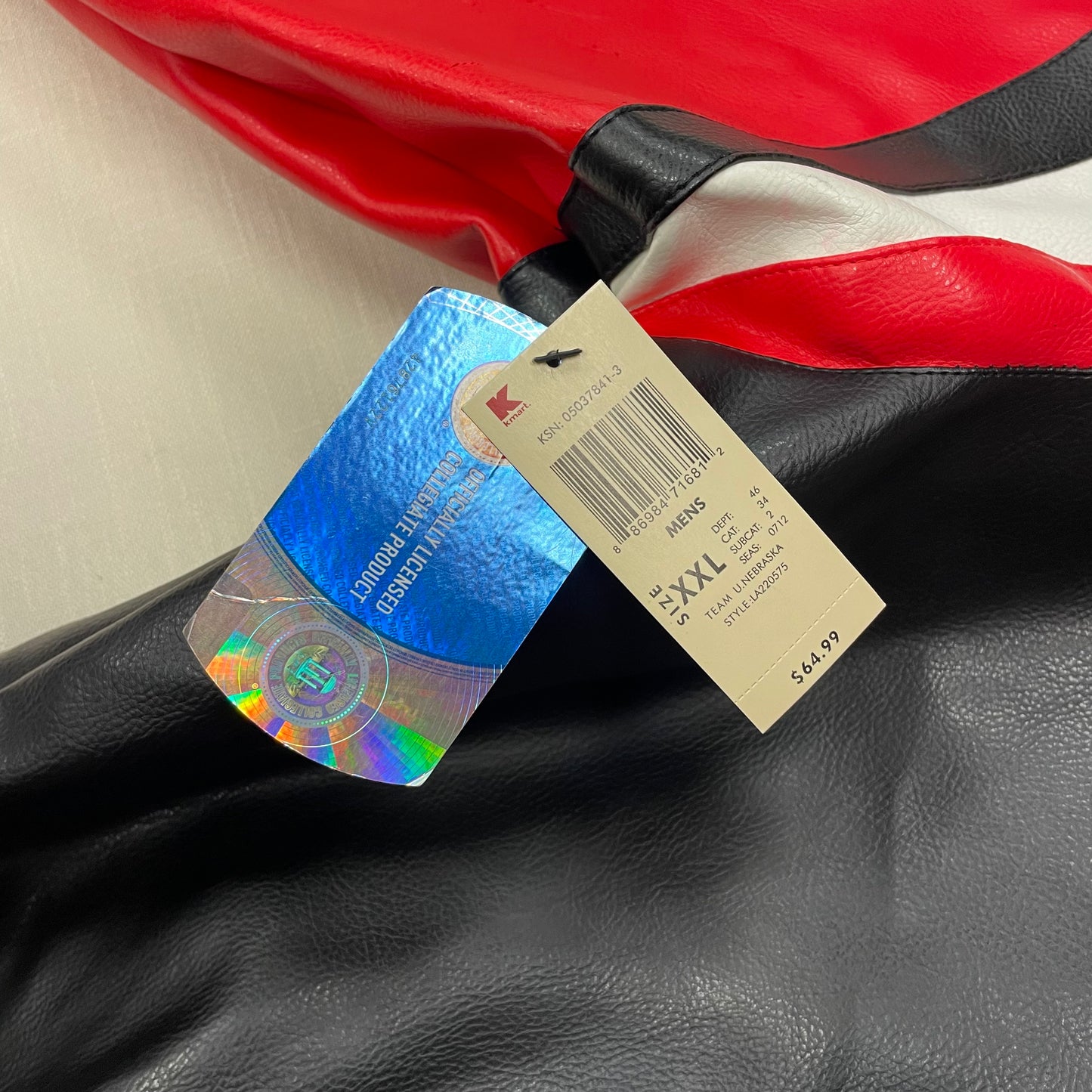 Vintage Nebraska Huskers Leather Jacket XXL