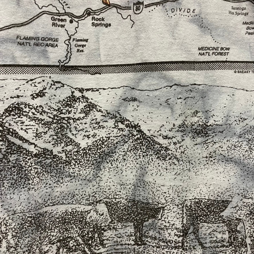 Vintage Wyoming AOP Shirt XL