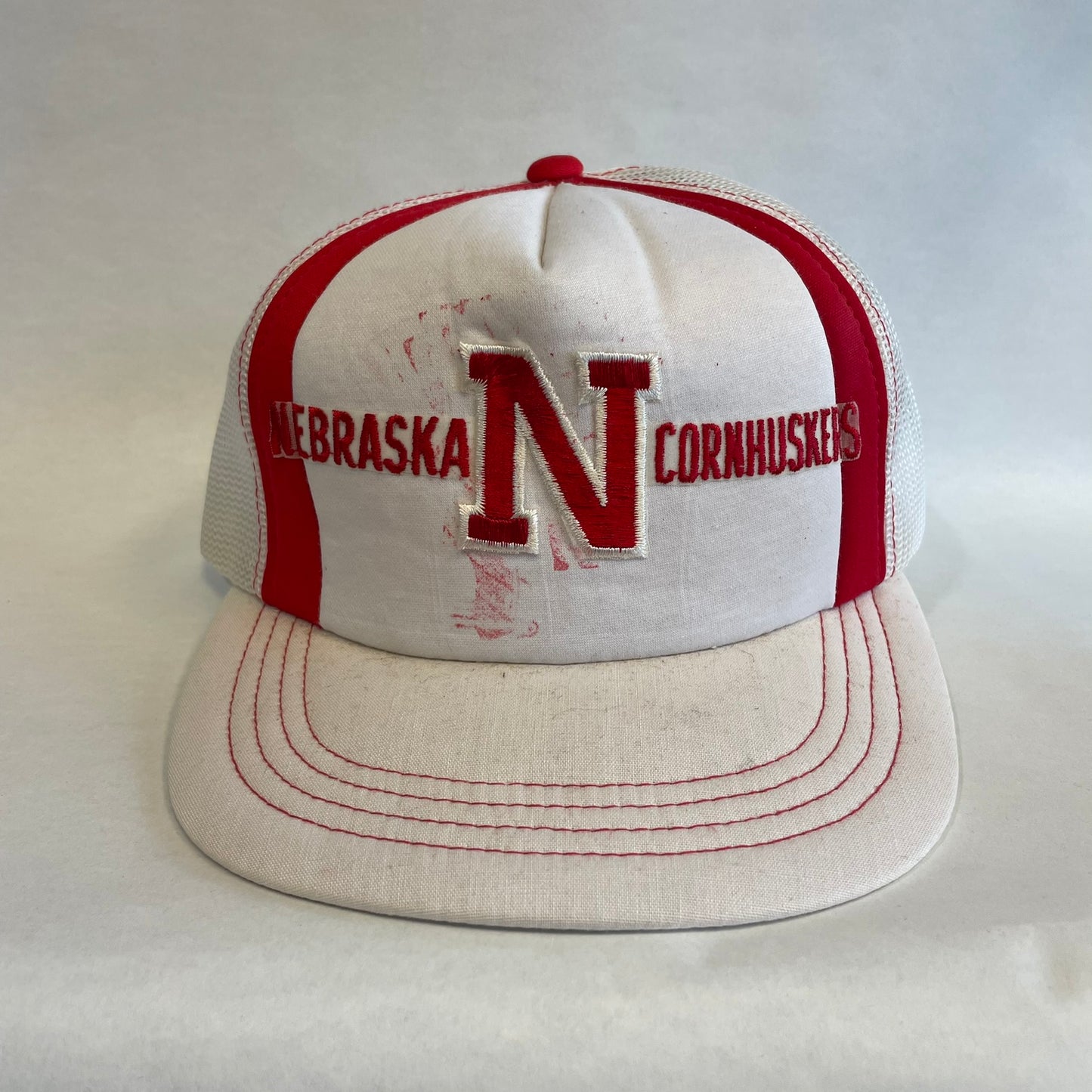 Vintage Nebraska Huskers Snapback Trucker Hat