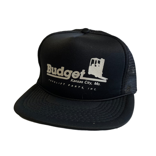 Vintage Budget Forklift Parts Kansas City Snapback Trucker Hat