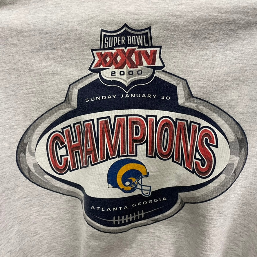 Vintage Super Bowl XXXIV Champions St. Louis Rams Crewneck XL