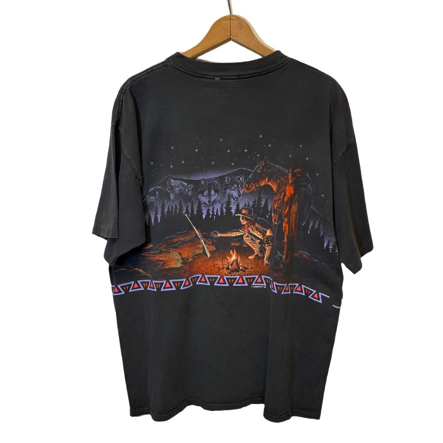 Vintage Cowboy Nature Shirt XL