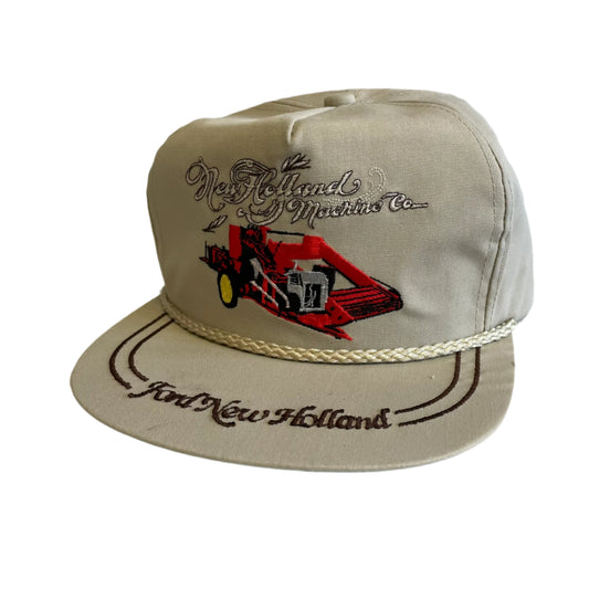 Vintage Ford New Holland Machine Company Strapback Hat
