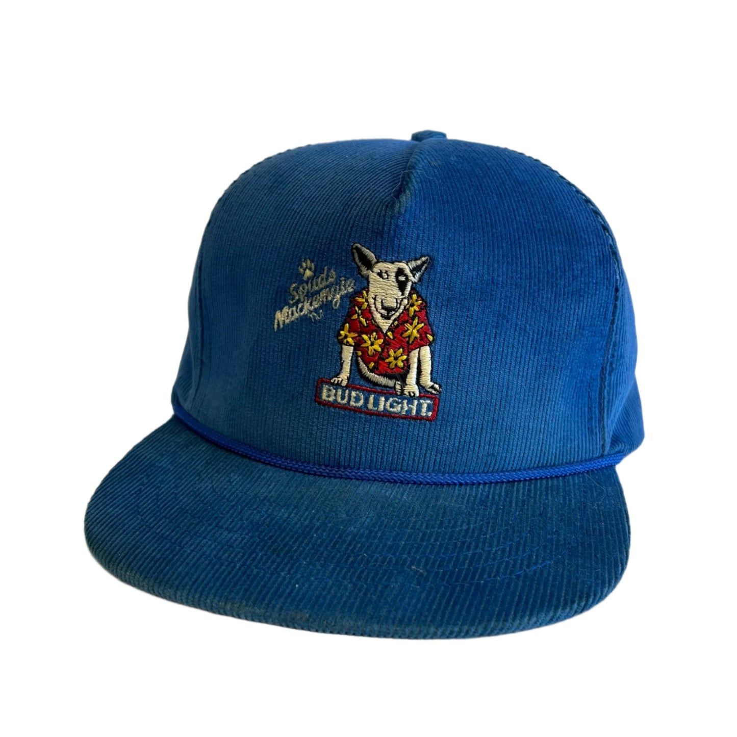 Vintage Bud Light Spuds Mackenzie Corduroy Snapback Hat