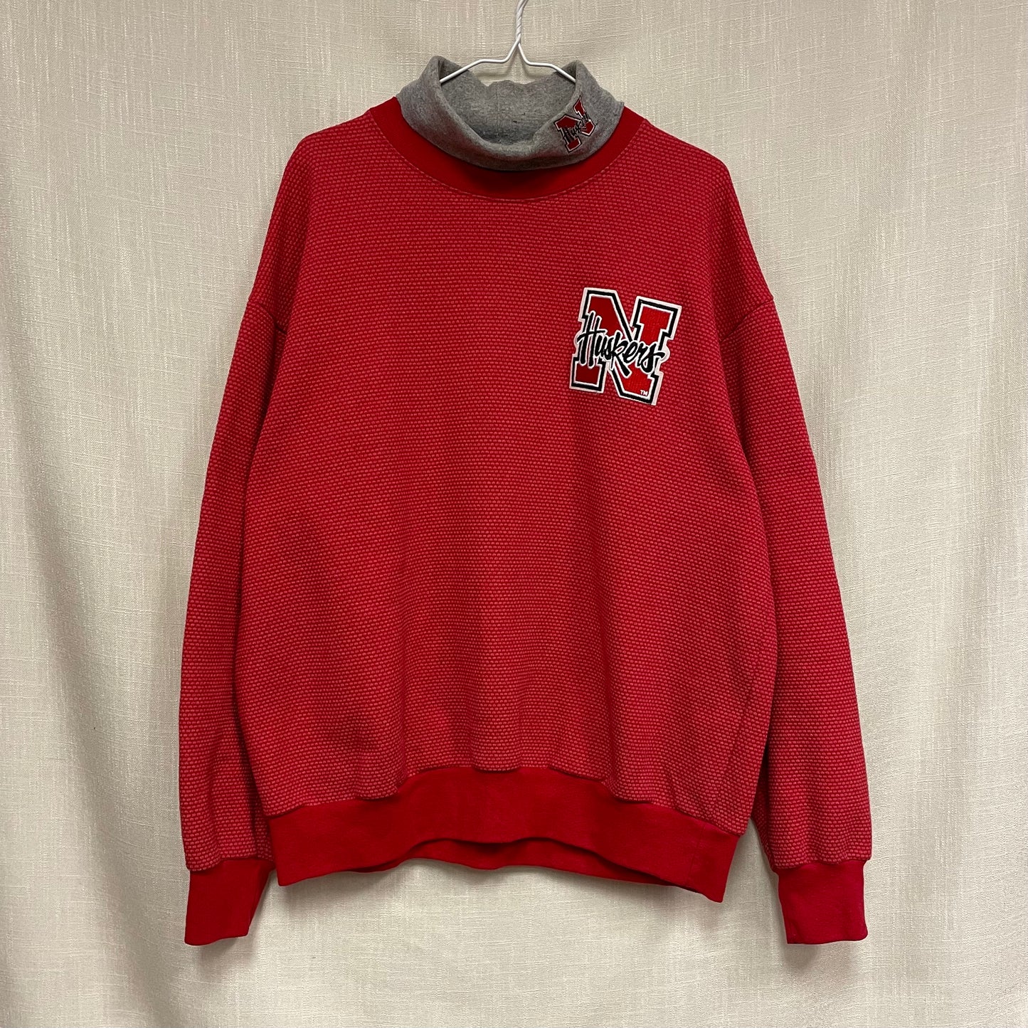 Vintage Nebraska Huskers Turtleneck Crewneck XL