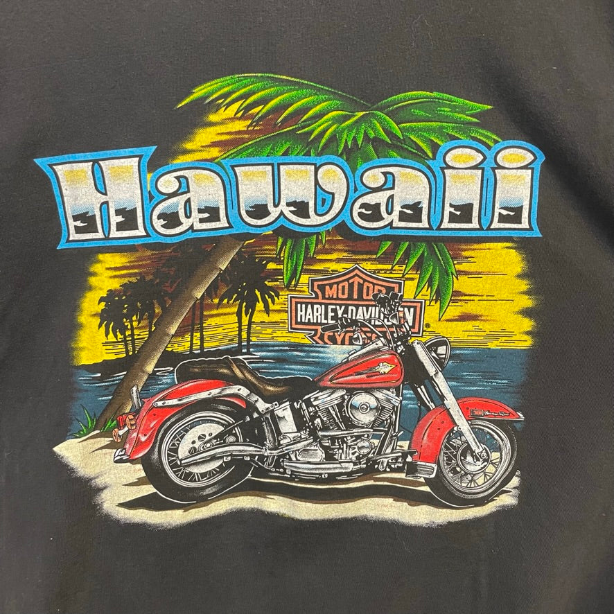 Vintage Harley Davidson Honolulu Hawaii 1998 Graphic Shirt XL