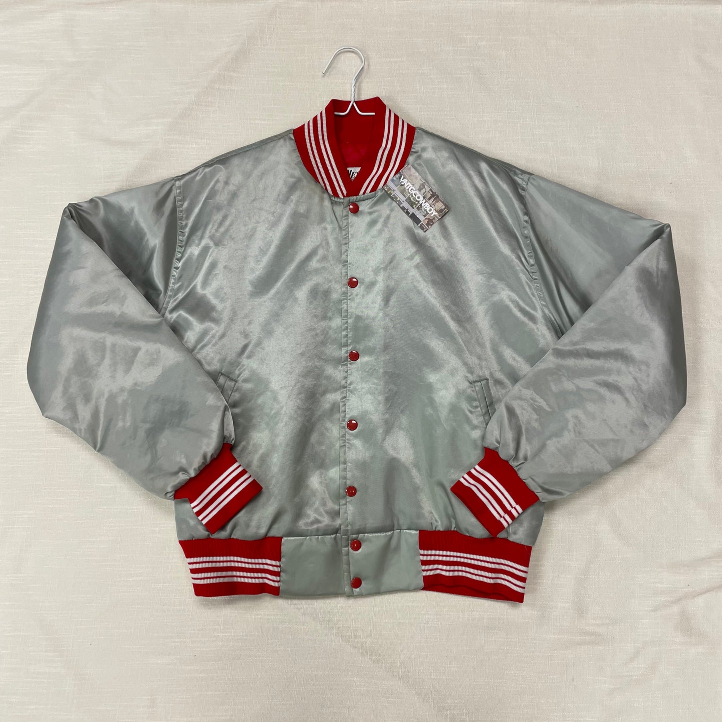Vintage Nebraska Huskers Satin Jacket L