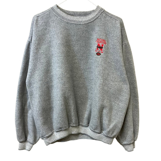 Vintage Nebraska Huskers National Champions Crewneck L