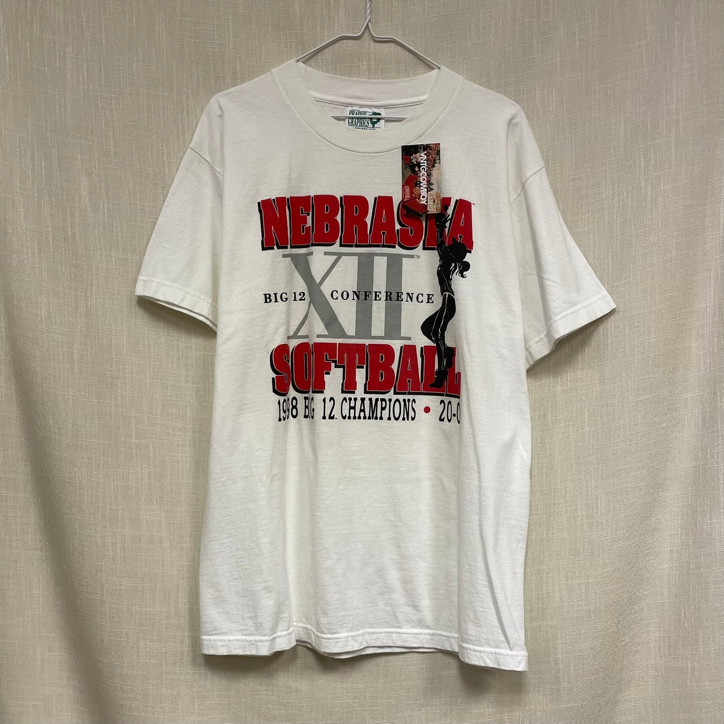 Vintage Nebraska Huskers 1998 Softball Big 12 Champions Shirt L