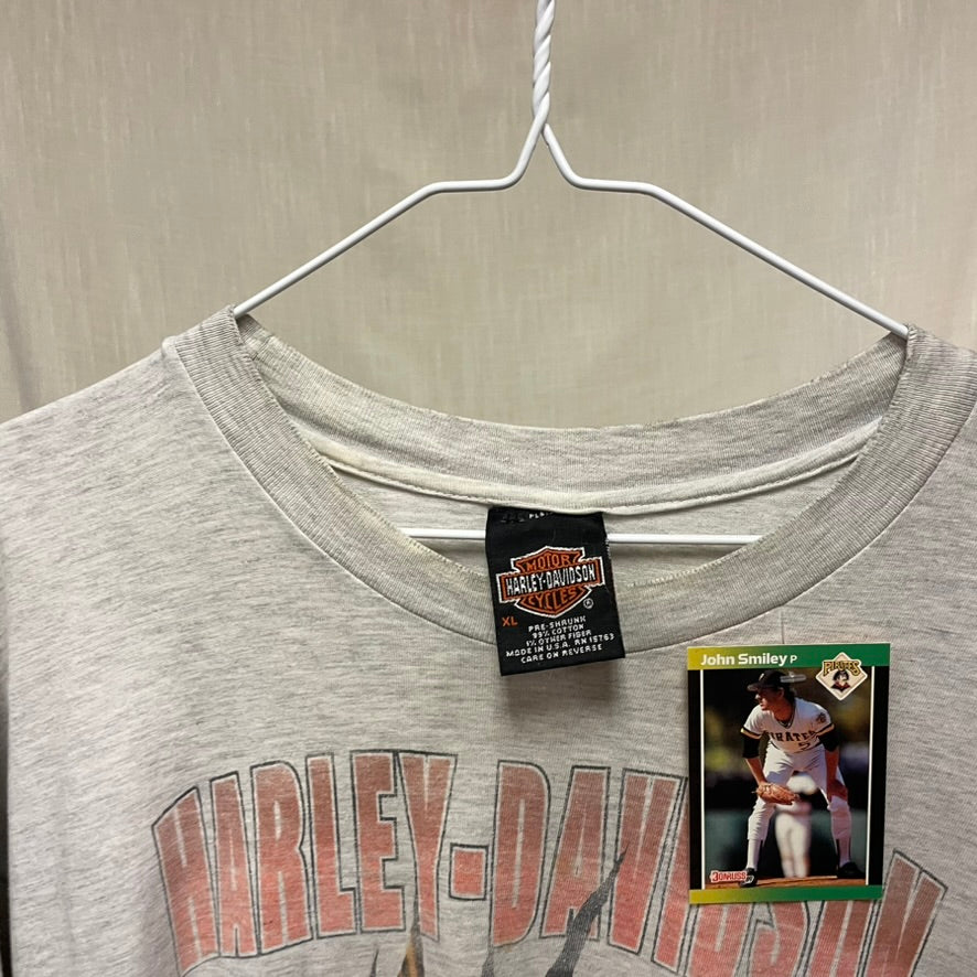 Vintage Harley Davidson 'on the cutting edge' Eagle Peterson's Miami Florida Shirt XL