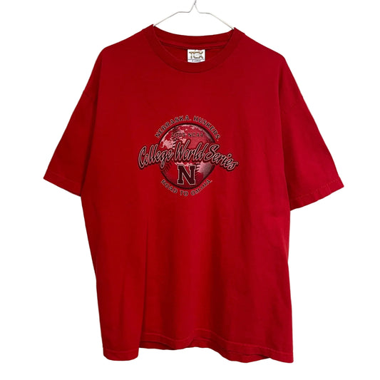Vintage Nebraska Huskers Baseball 2005 College World Series Shirt XL