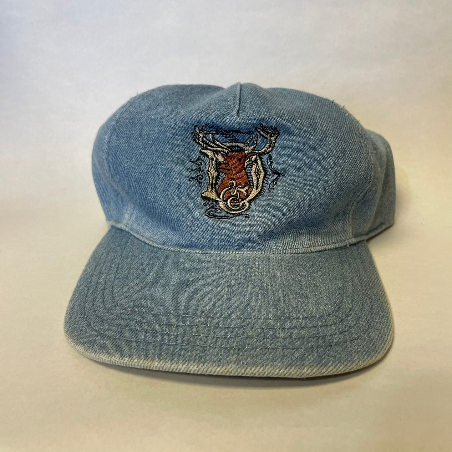 Vintage John Deere Denim Strapback Hat